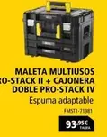 Oferta de Maleta Multiusos Co-stack Ii + Cajonera Doble Pro-stack Iv por 93,95€ en Ferri