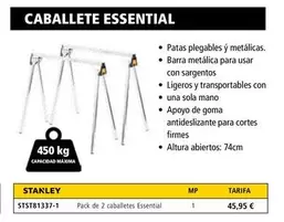 Oferta de Caballete Essential por 45,95€ en Ferri