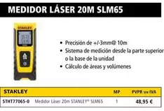 Oferta de Stanley - Medidor Láser 20M SLM65  por 48,95€ en Ferri