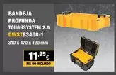 Oferta de Bandeja Profunda Toughsystem 2.0 DWST83408-1 por 11,95€ en Ferri