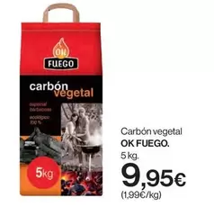 Oferta de Ok. - Carbón Vegetal por 9,95€ en Hipercor