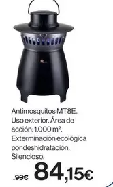 Oferta de Antimosquitos Mt8e por 84,15€ en Hipercor
