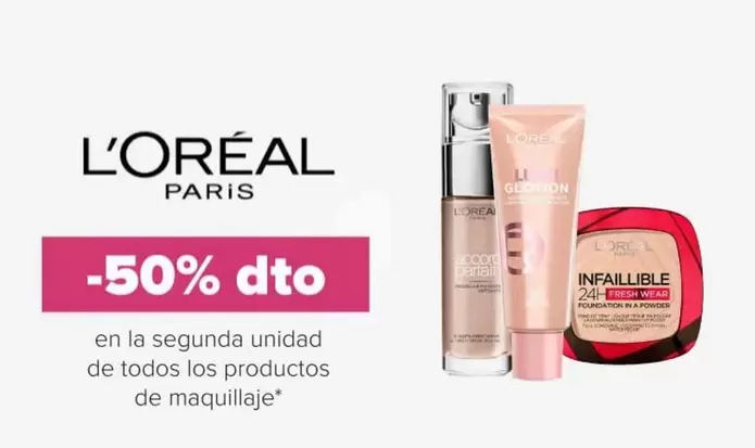 Oferta de L'Oréal - En La Segunda Unidad De Todos Los Productos De Maquillaje en Druni