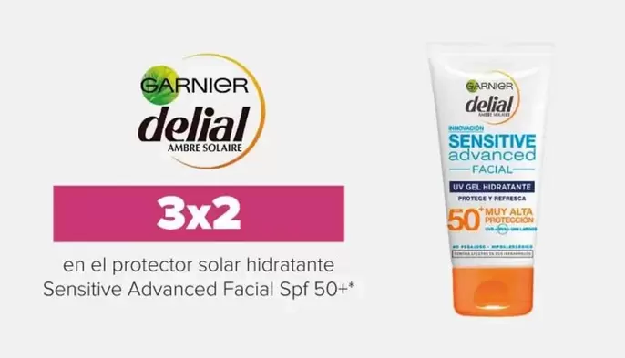 Oferta de Garnier - Sensitive Advanced Facial Spf 50+ en Druni