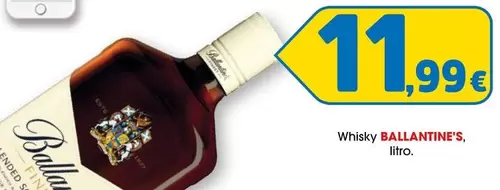 Oferta de Ballantine's - Whisky por 11,99€ en Top Cash