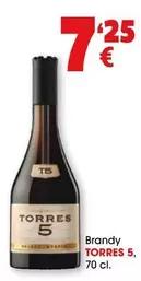 Oferta de Torres - 5 Brandy por 7,25€ en Top Cash