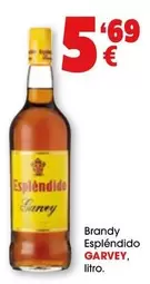 Oferta de Garvey - Brandy Esplendido por 5,69€ en Top Cash