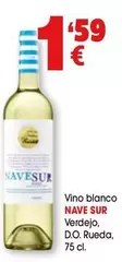 Oferta de Nave Sur - Vino Blanco Verdejo, D.O. Rueda por 1,59€ en Top Cash