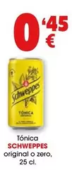 Oferta de Schweppes - Tonica Original O Zero por 0,45€ en Top Cash