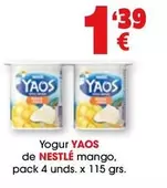 Oferta de Nestlé - Yogur De Mango por 1,39€ en Top Cash