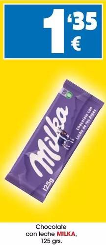 Oferta de Milka - Chocolate Con Leche por 1,35€ en Top Cash