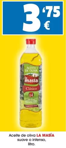 Oferta de La Masía - Aceite De Oliva Suave O Intenso por 3,75€ en Top Cash