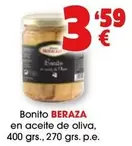 Oferta de Beraza - Bonito En Aceite De Oliva por 3,59€ en Top Cash