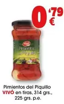 Oferta de Vivó - Pimientos Del Piquillo En Tiras por 0,79€ en Top Cash