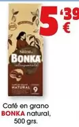 Oferta de Bonka - Café En Grano Natural por 5,39€ en Top Cash