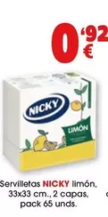 Oferta de Nicky - Servilletas  por 0,92€ en Top Cash