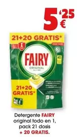 Oferta de Fairy - Detergente Original Todo En 1 por 5,25€ en Top Cash