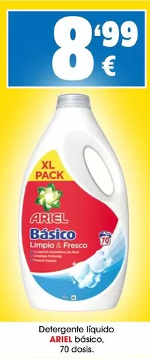 Oferta de Ariel - Detergente Líquido Basico por 8,99€ en Top Cash