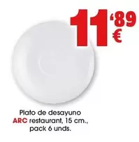 Oferta de Arc - Plato De Desayuno por 11,89€ en Top Cash
