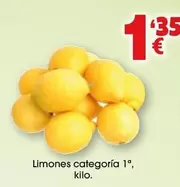 Oferta de Limones Categoría 1 por 1,35€ en Top Cash