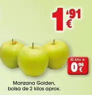 Oferta de Manzana Golden por 1,91€ en Top Cash