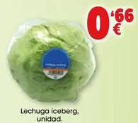 Oferta de Lechuga Iceberg por 0,66€ en Top Cash