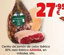 Oferta de Azuaga - Centro De Jamón De Cebo Ibérico 50% Raza Ibérica por 27,95€ en Top Cash