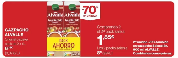 Oferta de Alvalle - Gazpacho por 1,85€ en Supercor