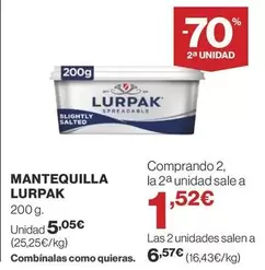 Oferta de Lurpak - Mantequilla por 5,05€ en Supercor