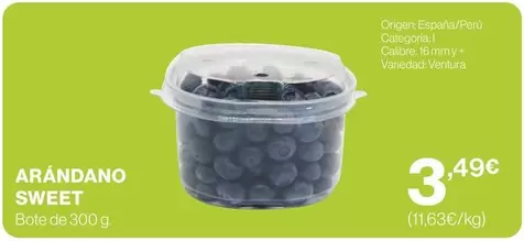 Oferta de Origen - Arándano Sweet por 3,49€ en Supercor