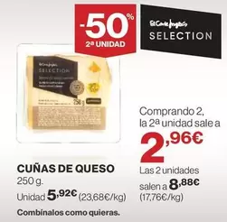 Oferta de Cuñas De Queso por 5,92€ en Supercor