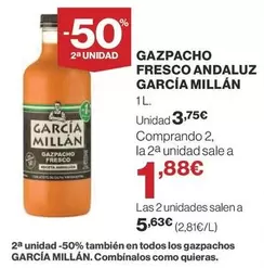 Oferta de Garcia - Gazpacho Fresco Andaluz por 3,75€ en Supercor