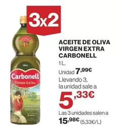 Oferta de Carbonell - Aceite De Oliva Virgen Extra por 7,99€ en Supercor
