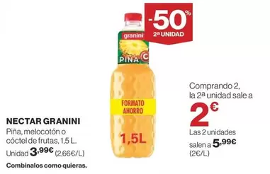 Oferta de Granini - Nectar por 3,99€ en Supercor