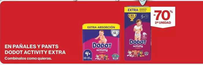 Oferta de Dodot - En Panales Y Pants Activity Extra en Supercor
