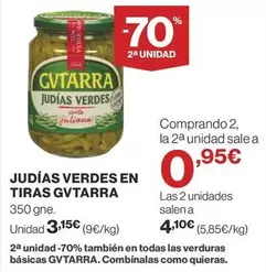 Oferta de Gvtarra - Judias Verdes En Tiras por 3,15€ en Supercor
