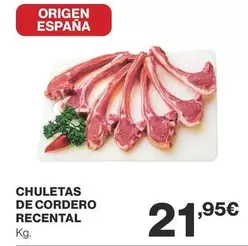 Oferta de Origen - Chuletas De Cordero por 21,95€ en Supercor