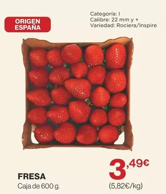 Oferta de Origen - Fresa por 3,49€ en Supercor