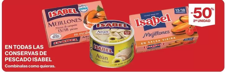 Oferta de Isabel - En Todas Las Conservas De Pescado en Supercor
