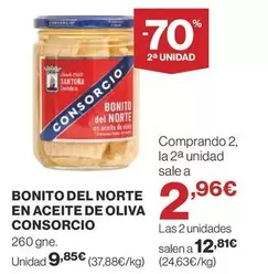 Oferta de Consorcio - Bonito Del Norte En Aceite De Oliva por 9,85€ en Supercor