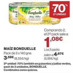 Oferta de Bonduelle - Maíz por 3,59€ en Supercor