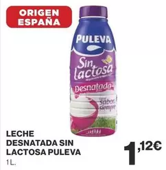 Oferta de Puleva - Leche Desnatada Sin Lactosa por 1,12€ en Supercor