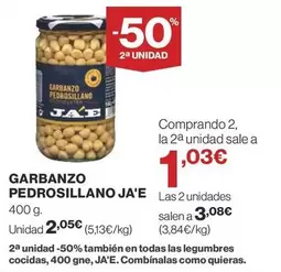 Oferta de JAE - Garbanzo Pedrosillano por 2,05€ en Supercor