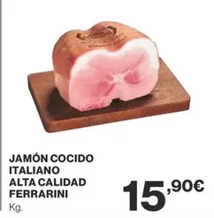 Oferta de Ferrarini - Jamón Cocido Italiano Alta Calidad por 15,9€ en Supercor