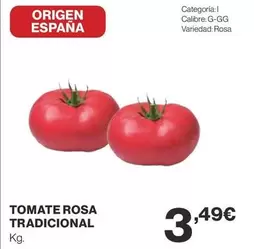 Oferta de Origen - Tomate Rosa Tradicional por 3,49€ en Supercor