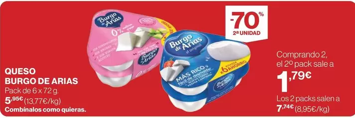 Oferta de Burgo de Arias - Queso por 5,49€ en Supercor