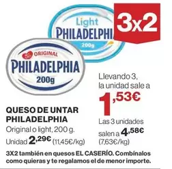 Oferta de Philadelphia - Queso De Untar por 2,29€ en Supercor