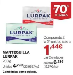 Oferta de Lurpak - Mantequilla por 4,79€ en Supercor