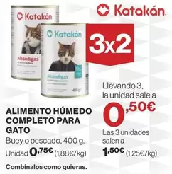 Oferta de Katakan - Alimento Húmedo Completo Para Gato por 0,5€ en Supercor