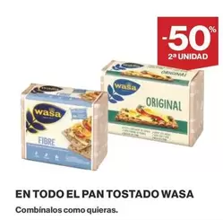Oferta de Wasa - En Todo El Pan Tostado en Supercor